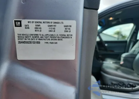 2005 Buick Lacrosse Cxl из США, поврежденный, VIN 2G4WD562351331859